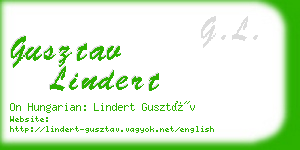 gusztav lindert business card